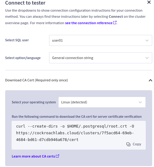 Connect to Cluster